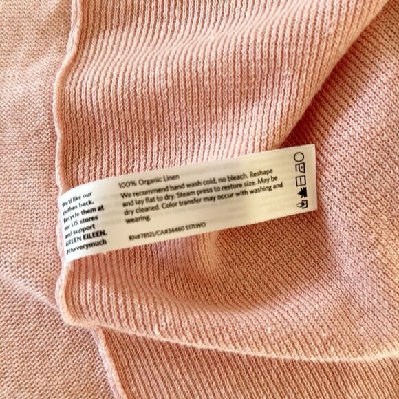 Eileen Fisher 100% Organic Linen Draped Cardigan - Picture 13 of 13